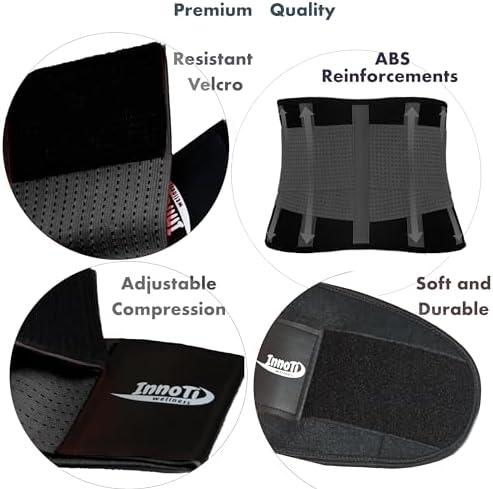 Faja Lumbar para Hombre y Mujer - Protección Deportiva Evita Lesiones Dolor Espalda - US$59.99 - Talla M