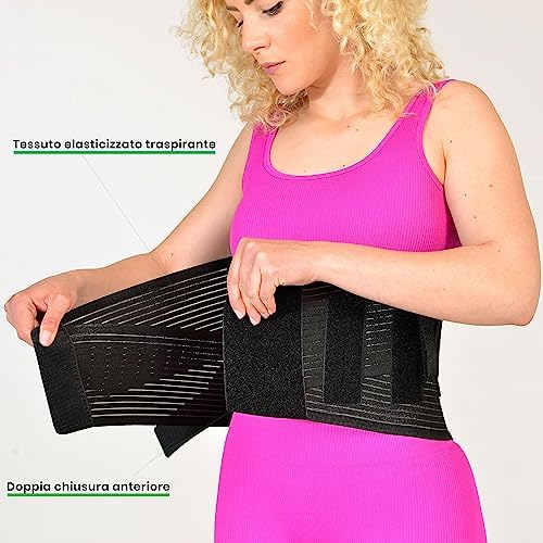 Faja Lumbar para Hombre y Mujer | Cinturon Lumbar con Férulas Removibles | Estabilizador de la Zona Sacro-Lumbar (S 70/1